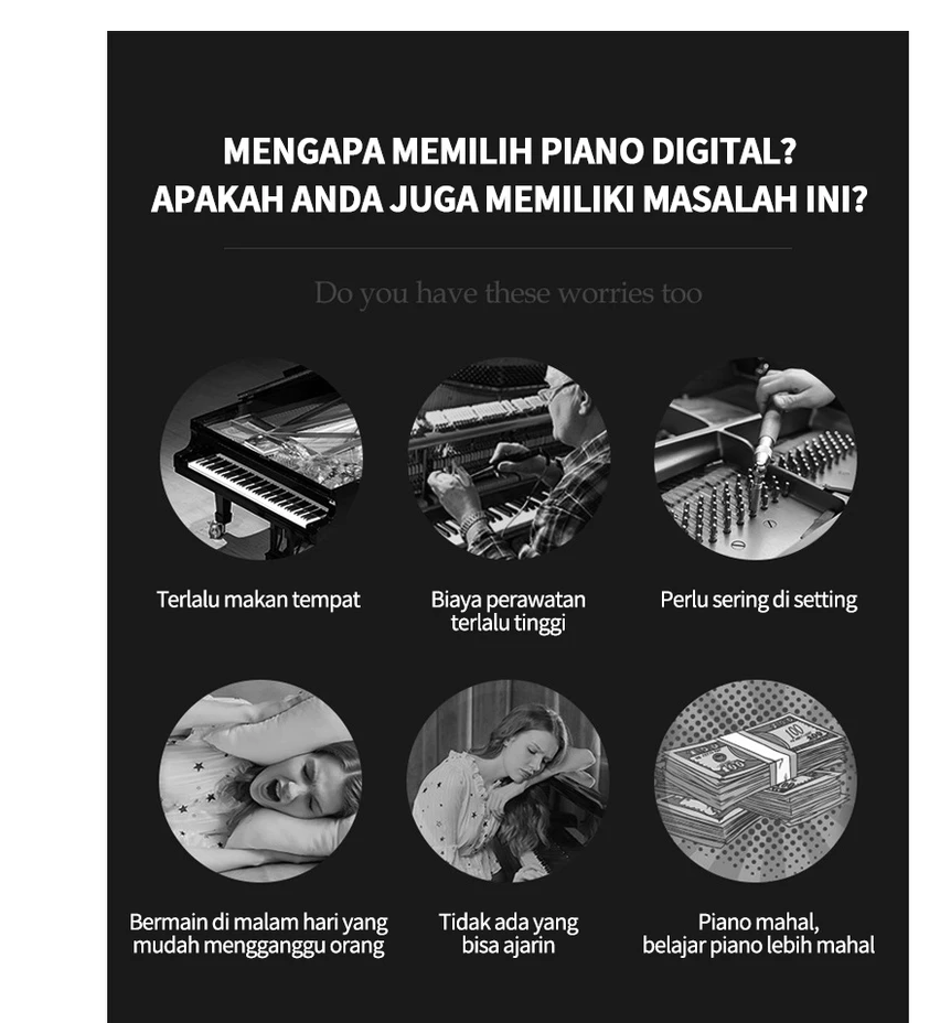 Benston Music- Piano elektronik, piano elektronik 88 tombol, piano elektrik palu berat, piano elektrik portabel profesional, Piano listrik kelas