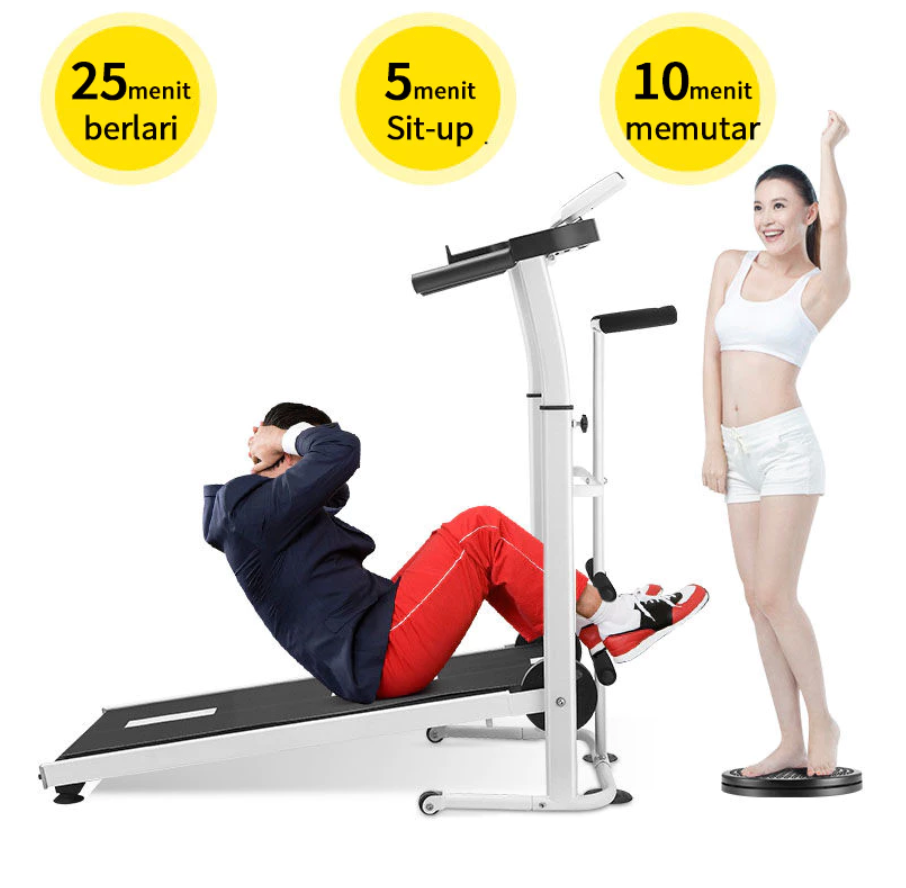 Manual Treadmill Super Murah Kokoh Kuat Multifunction\treadmill gym olahraga