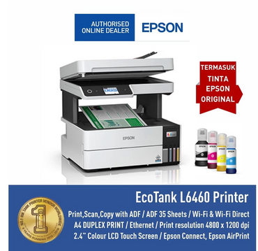 Printer Epson L6460 L 6460 L-6460 All in One ADF WIFI PIGMENT DUPLEX