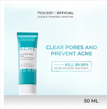 Wardah Acnederm Paket Lengkap Full Regime (Acne Spot Gel, Night Moisturizer, Toner, Day Moisturizer, Foaming Cleanser)