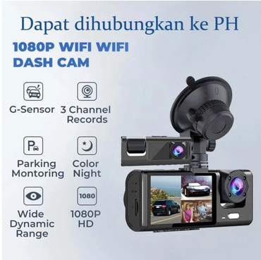 Dashcam Mobil 1920P Gratis 128GB Sistem Suara Cerdas WIFI Dan GPS Versi Night Vision Multifungsi Kamera Parkir