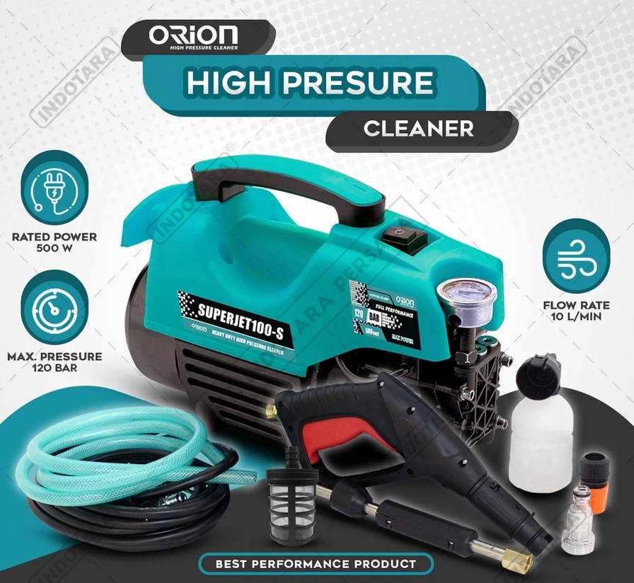 lat steam cuci motor & mobil Jet Cleaner - Orion SUPERJET100S Silent (Tidak Berisik)