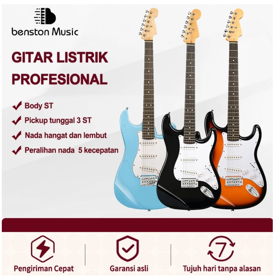 Benston Music- Gitar Elektrik , Gitar Elektrik Anak Dan Dewasa , Gitar Elektrik Pemula , Gitar Elektrik Rock , Gitar Elektrik Profesional