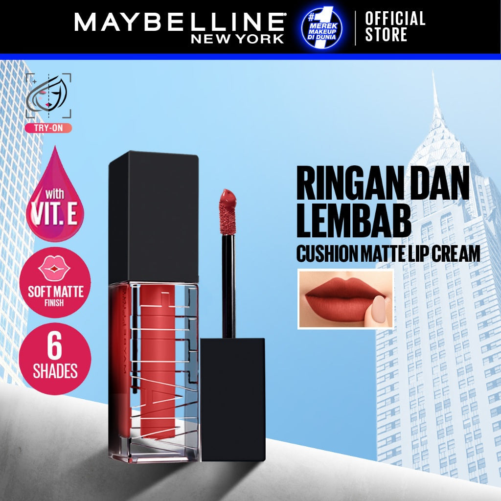MAYBELLINE Sensational Cushion Matte Liquid Lipstick Make Up