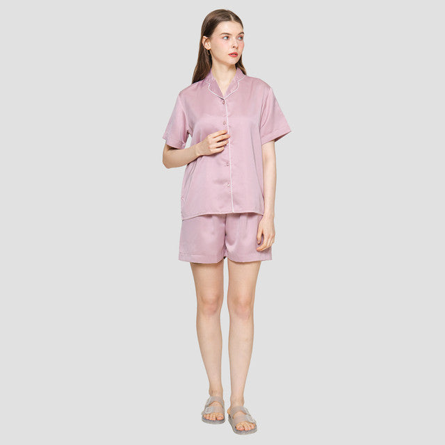 St. Yves Solid Satin Setelan Baju Tidur Wanita 122099373