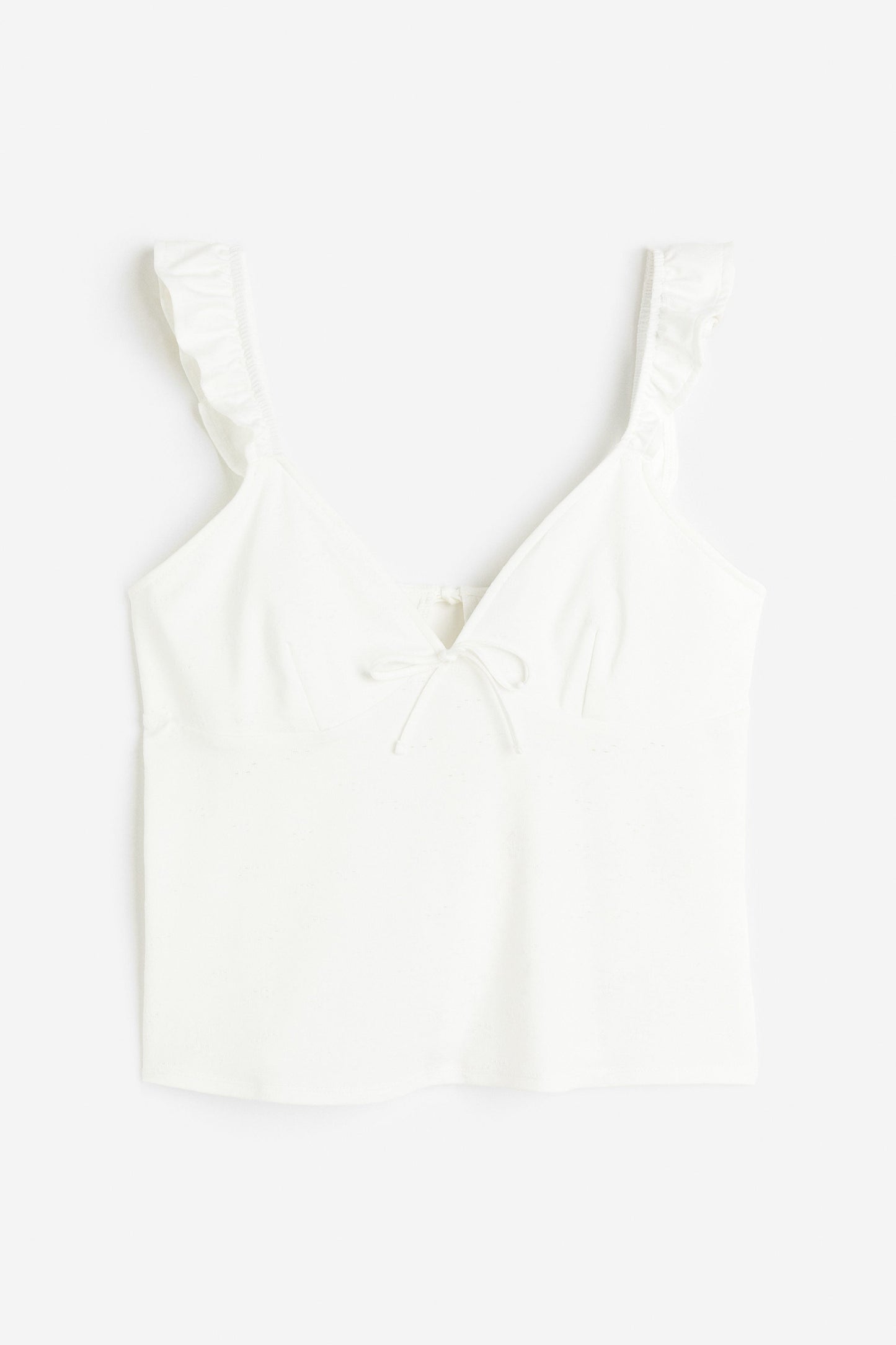 H&M Wanita Tie-detail jersey top