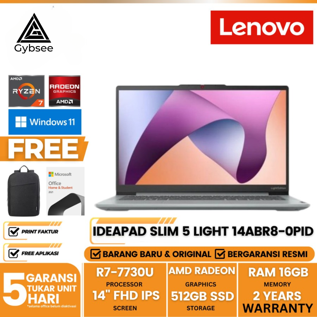 LENOVO IDEAPAD SLIM 5 LIGHT 14ABR8 0PID GREY AMD RYZEN 7 LENOVO IDEAPAD SLIM 5 LIGHT 14ABR8 0PID GREY AMD RYZEN 7
