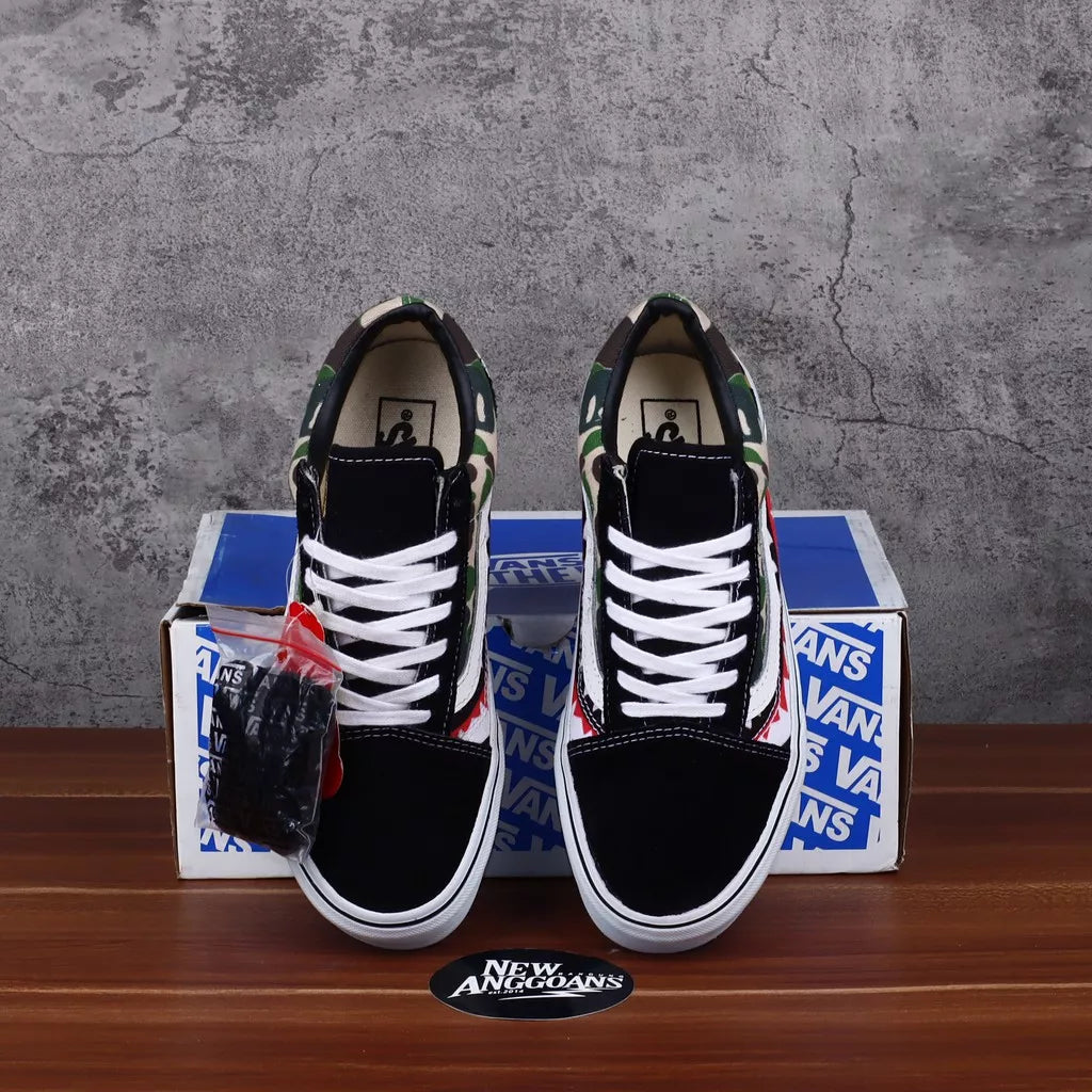 Sepatu Vans Oldskool X BAPE CAMO