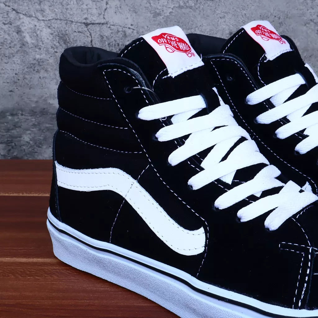 Sepatu Vans SK8 High Classic Black White
