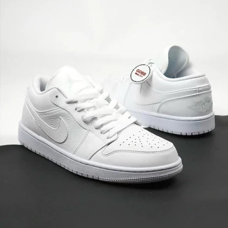 Nike Air Jordan 1 Low Allwhite Pure Platinum Triplewhite Full White Au Gybsee