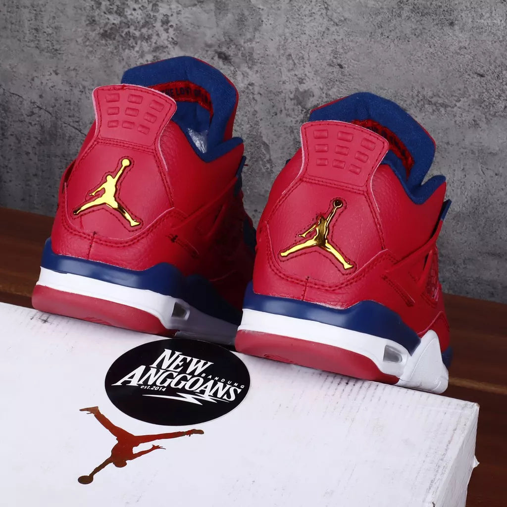 Nike Air Jordan 4 Retro Red Fiba White