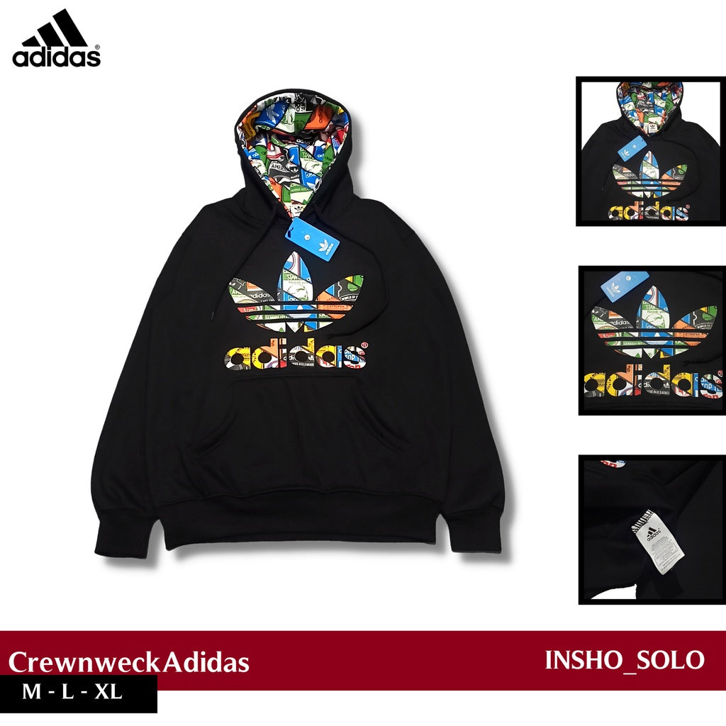 Hoodie Jaket Adidas Trefoil Unisex
