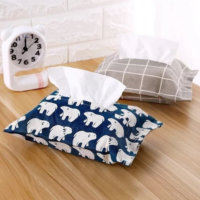 TEMPAT TISSUE KOTAK BAHAN KAIN
