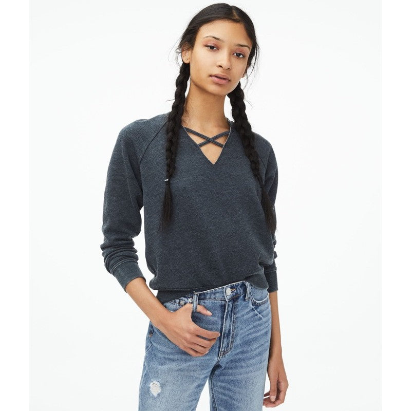 AEROPOSTALE sweatshirt Strapy Dark Grey