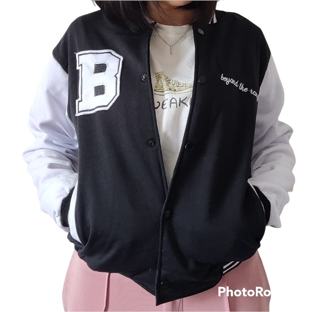 Jaket Baseball Beyond The Age Crope Varsity