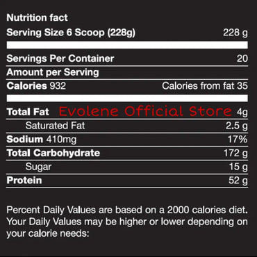 Evolene Evomass 5 LBS Mass Gainer