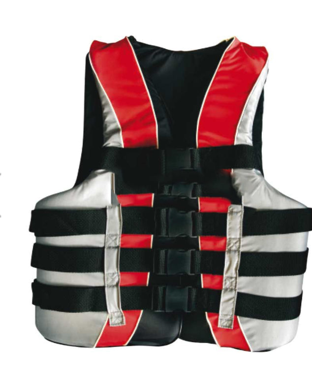 LIFE VEST JACKET RED/GREY