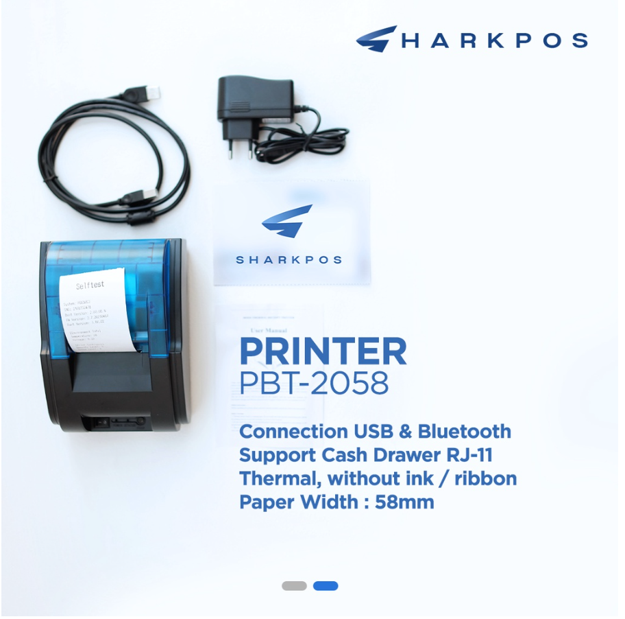 PRINTER BLUETOOTH THERMAL 58MM EPPOS RPP02N SHARKPOS BLUETOOTH