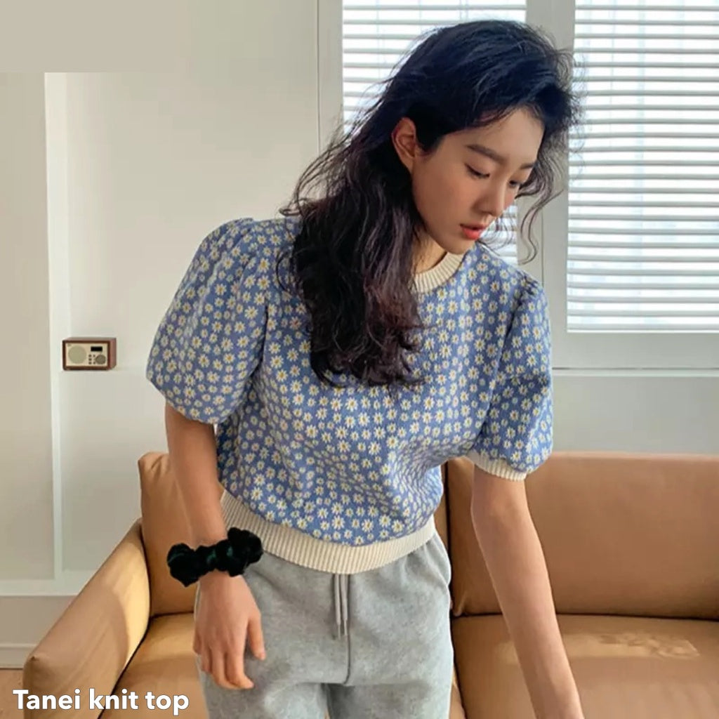 Tanei Knit Top - Blue