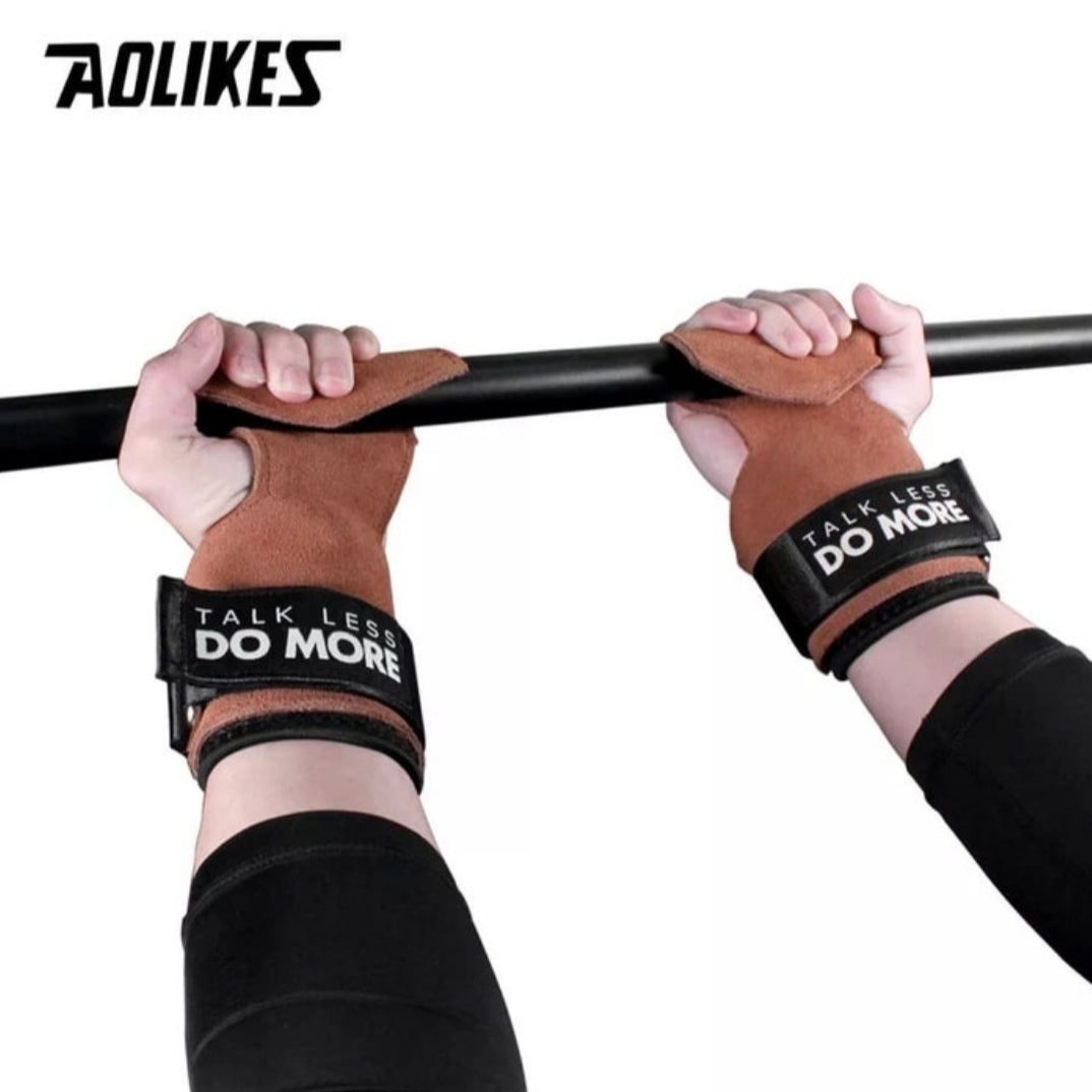 AOLIKES Wrist Wrap Glove Grip Leather