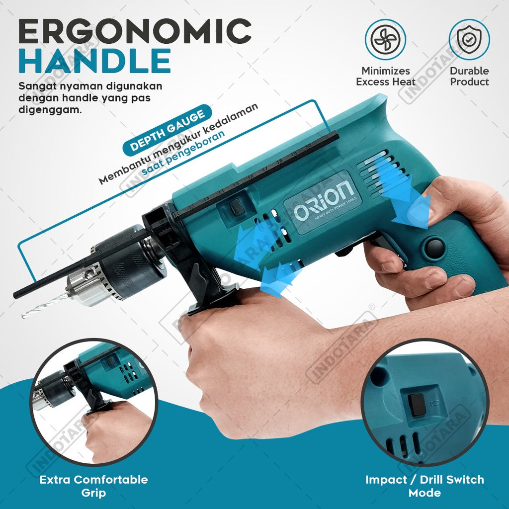 Mesin Bor Impact Drill Listrik Orion HD600P