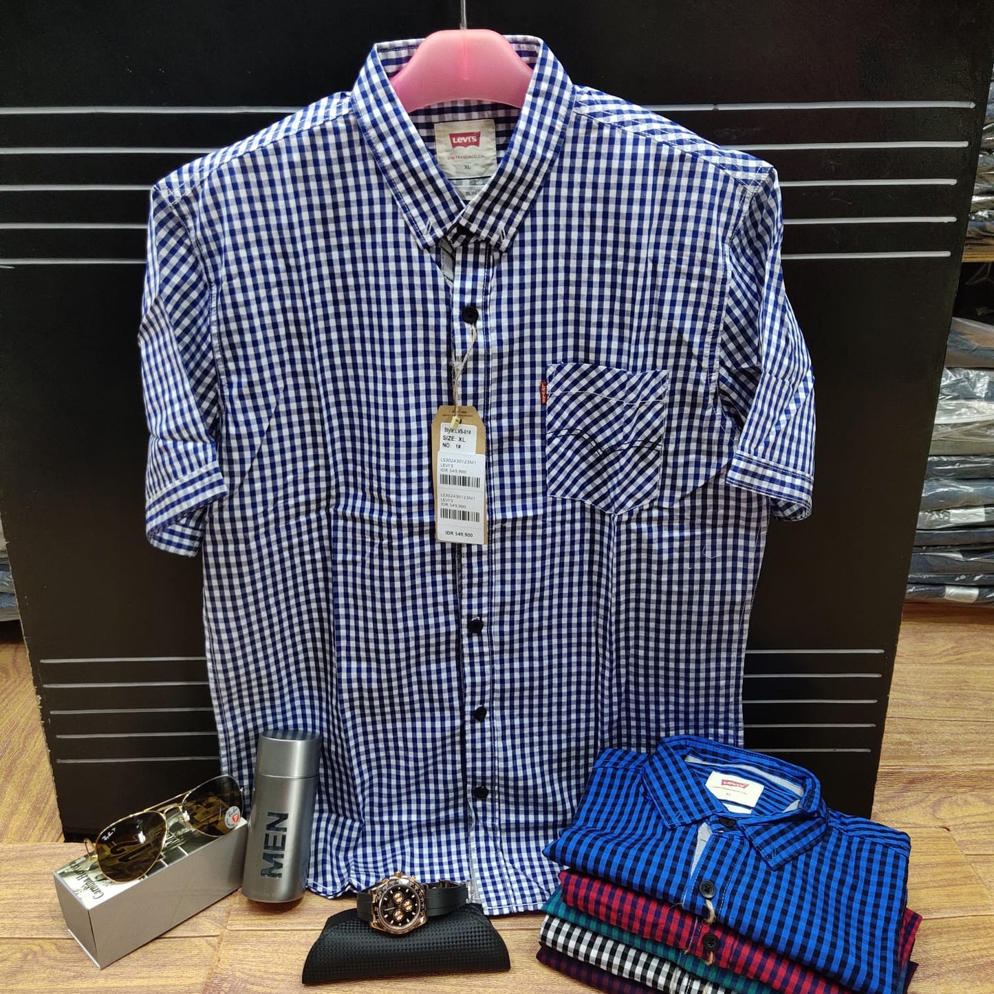 Kemeja Pria Lengan Pendek Original - Warna 3, M