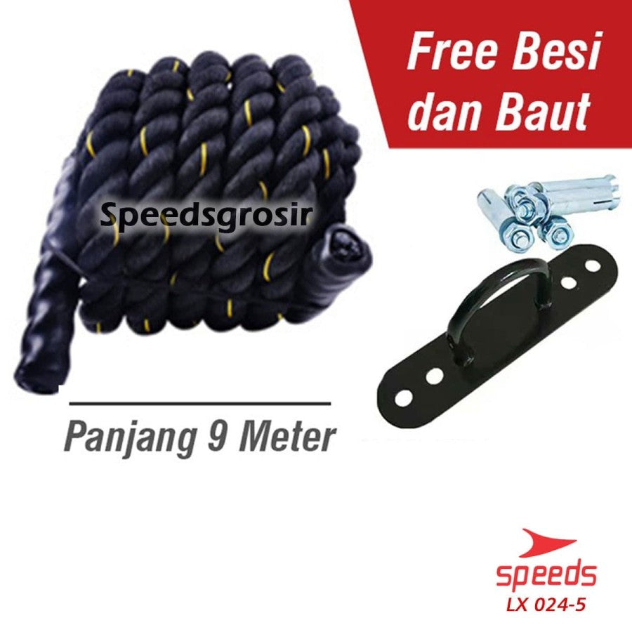 Battle Rope 9 Meter Speeds