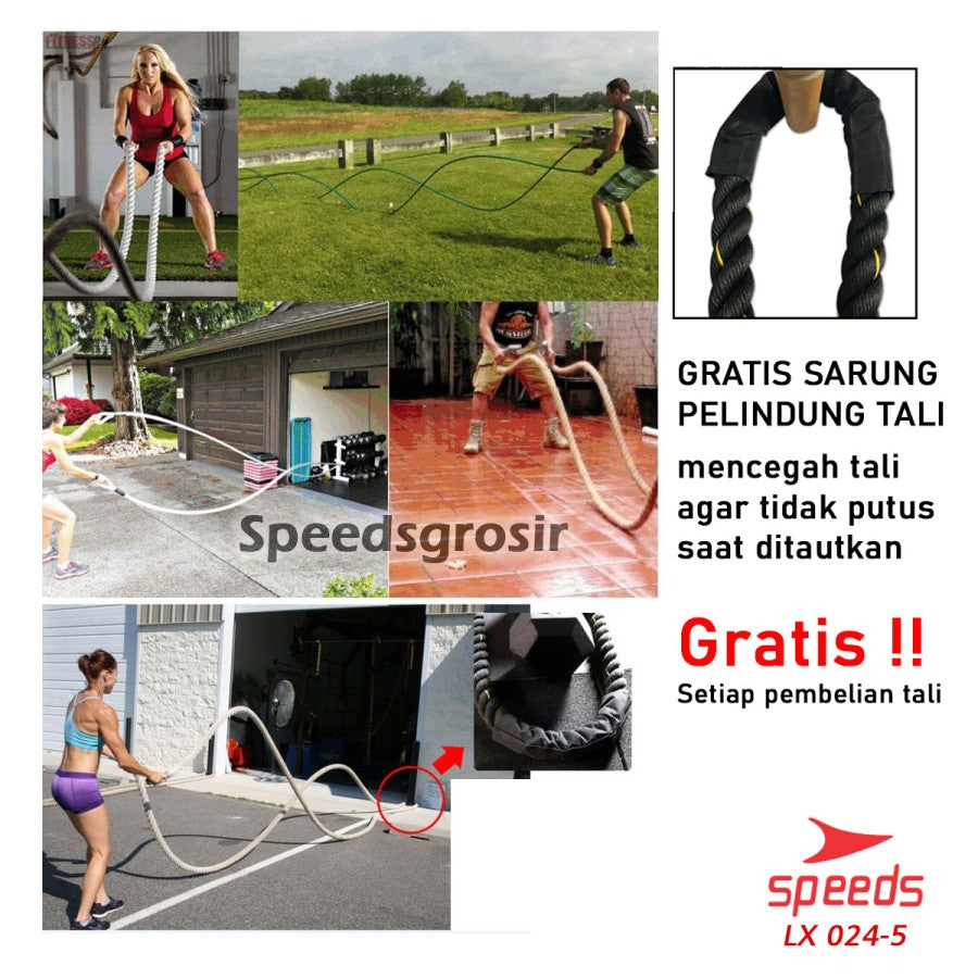 Battle Rope 9 Meter Speeds