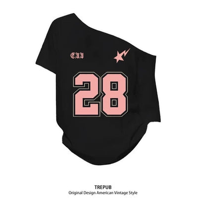 TREPUB. Sabrina T-shirt Oversize Pink 28 Offshoulder Baju Kaos Korean Style | Pria Wanita /391