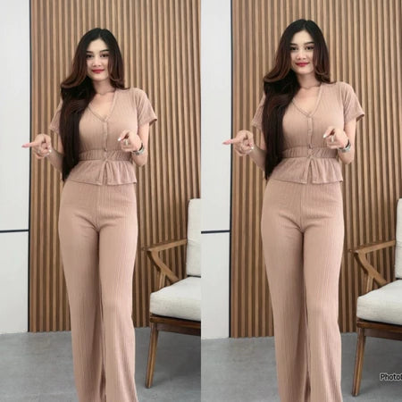 Manda SET | Setelan Atasan dan Celana Panjang| Setelan Kekinian| Kulot Highwaist | Setelan Liburan Bisa dibeli atasan saja