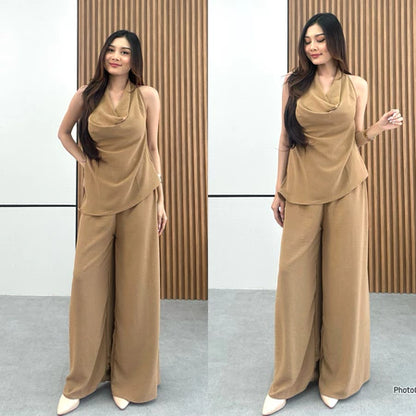 LAURA SET | Setelan Atasan dan Celana Panjang| Setelan Kekinian| Kulot Highwaist | Setelan Liburan