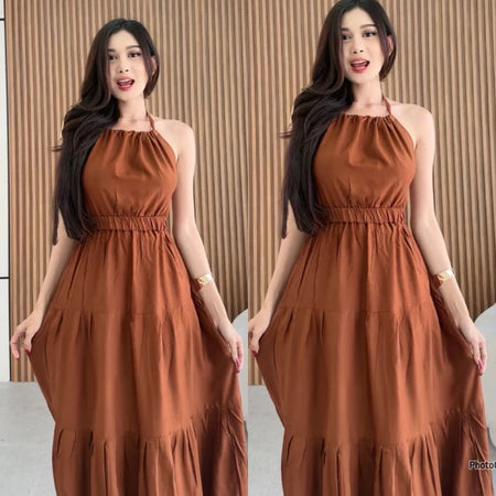 Melisa Long Dress |Dress Korea|Dress Pantai|Dress Pesta|Dress Liburan