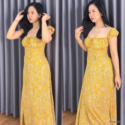 KAYLA SLIT LONG DRESS/ KOREAN DRESS/ BUMIL BUSUI FRIENDLY