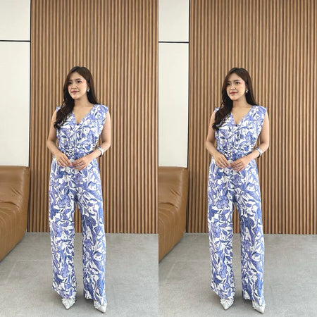 Yoni Long Jumsuit | Jumsuit Panjang | Jumsuit Liburan
