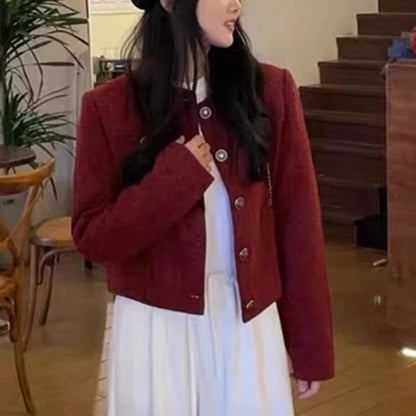 EMITA BLOOM baju atasan cardigan cute crop top lengan panjang wanita korean style premium terbaru 2026