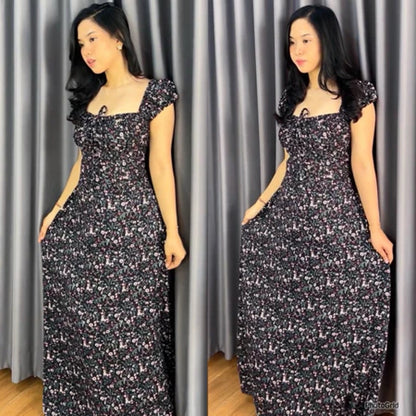 KAYLA SLIT LONG DRESS/ KOREAN DRESS/ BUMIL BUSUI FRIENDLY