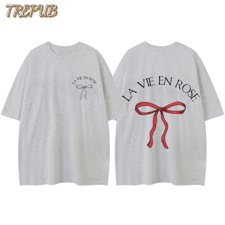 TREPUB.T-shirt Oversize Bow tie at the back Baju Kaos Korean Style | Pria Wanita /14  4.7  10 penilaian