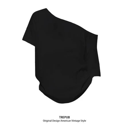 TREPUB. Sabrina T-shirt Oversize Woman with half her face Baju Kaos Korean Style | Pria Wanita /364