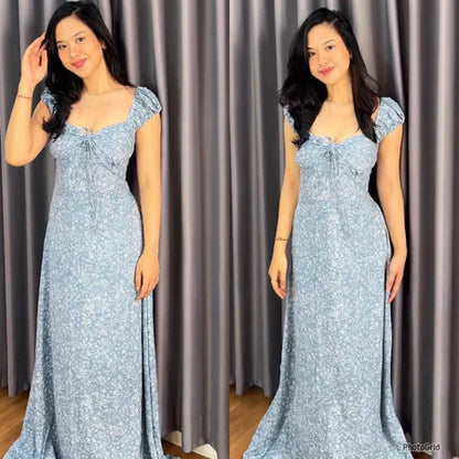 KAYLA SLIT LONG DRESS/ KOREAN DRESS/ BUMIL BUSUI FRIENDLY