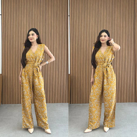 Yoni Long Jumsuit | Jumsuit Panjang | Jumsuit Liburan