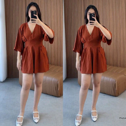 Felice Summer Mini Jumsuit | Jumsuit Summer | Jumsuit Liburan | Jumsuit Pesta