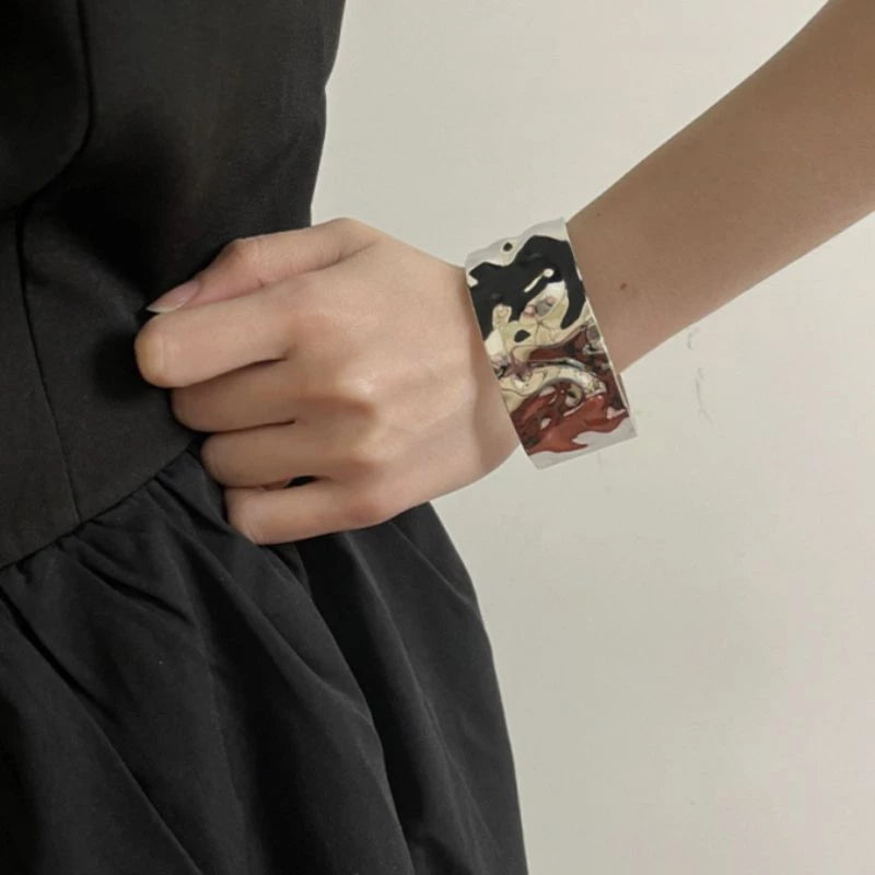 Gelang Bangle Model Terbuka Bracelet Aesthetic Gelang Wanita Simple Elegant
