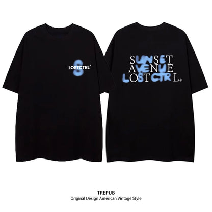TREPUB.T-shirt Oversize Drink box Baju Kaos Korean Style | Pria Wanita /129