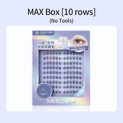 MLEN DIARY Blue Sunflower Eyelashes bulu mata palsu + lem