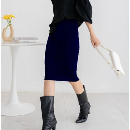 NZINGA Lilian | Rok Span Wanita Polos Slim Fit - Midi Skirt Stretc | Ukuran S - XXL