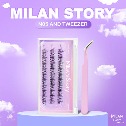 [ LANGSUNG TEMPEL ] MILAN STORY N SERIES Bulu Mata Palsu | Eyelash Extention | Eye Make Up | Douyin Lash Tanpa Pinset