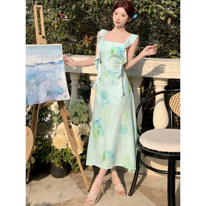 EMITA BLOOM dress hitam wanita party dress wanita kekinian long dress press body sexy lengan korean style y2k dress pantai jumbo (XS-