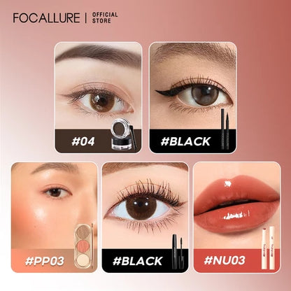 [Hot Bundle]FOCALLURE Makeup Set 3/5/7PCS Bundle Lip tint Eyeshadow Foundation Eyeliner Blush Powder Mascara