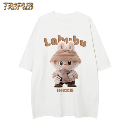 TREPUB.T-shirt Oversize labubu Baju Kaos Korean Style | Pria Wanita /188