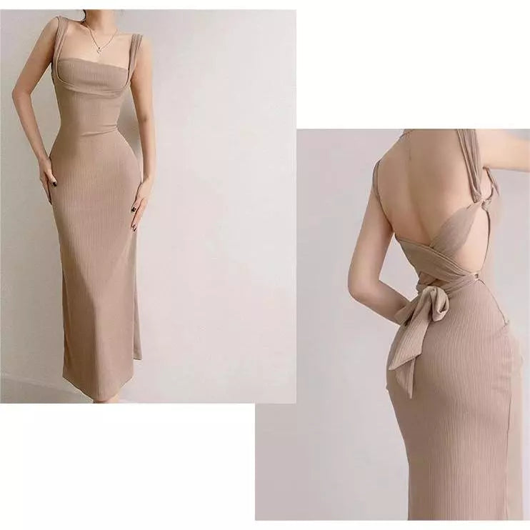 EMITA BLOOM long dress hitam panjang wanita party dress sexy elegant korean style dress pesta import dress press body panjang outfit